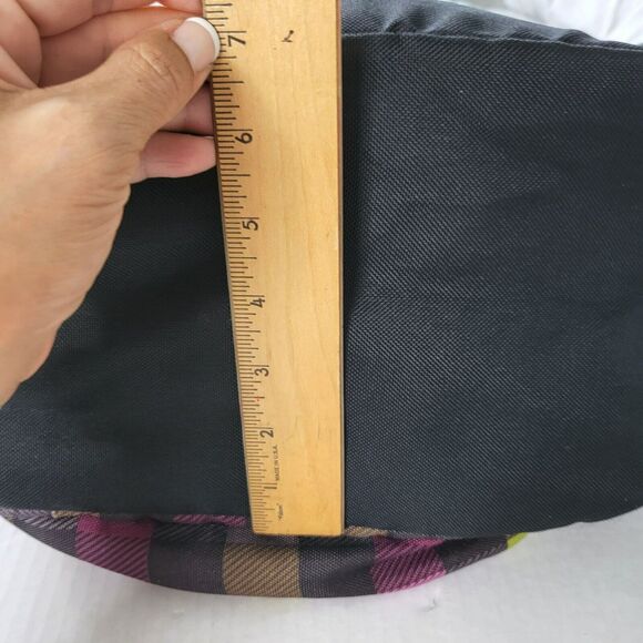 Puma Procat 16" Purple Neon Black School Travel Check Plaid Book Bag Backpack - Picture 10 of 12